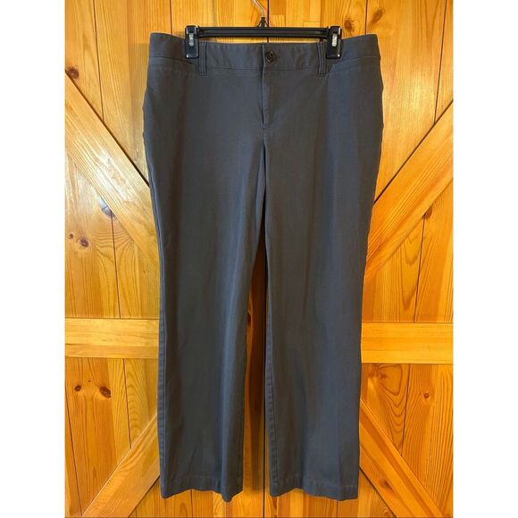 Eddie Bauer Woman's Slightly Curvy Fit Dark Gray Pants Size 14 (5502) - Picture 1 of 7